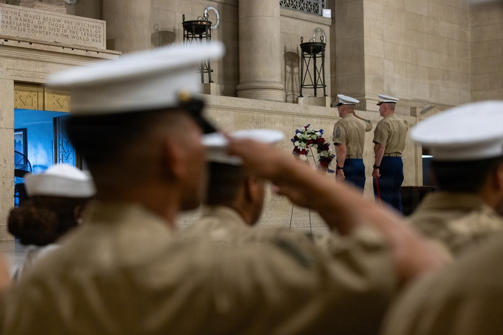 Fleet Week Baltimore wreath-laying ceremony