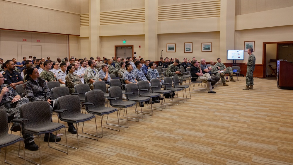 Multinational service members attend RIMPAC logistics workshop