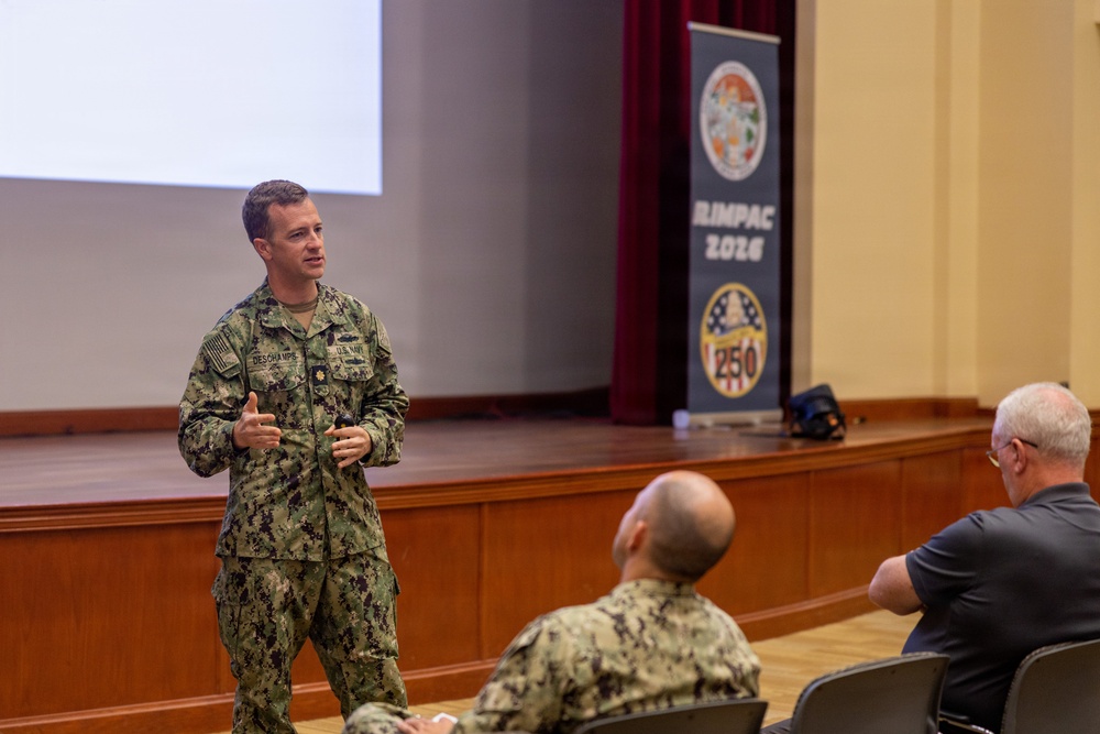 Multinational service members attend RIMPAC logistics workshop