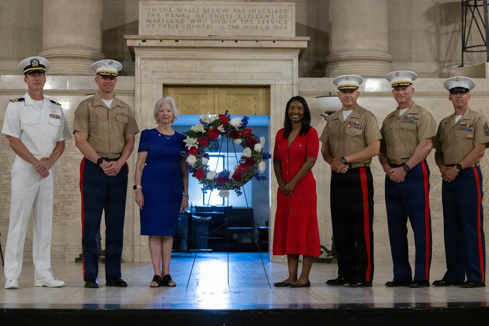 Fleet Week Baltimore wreath-laying ceremony