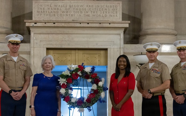 Fleet Week Baltimore wreath-laying ceremony