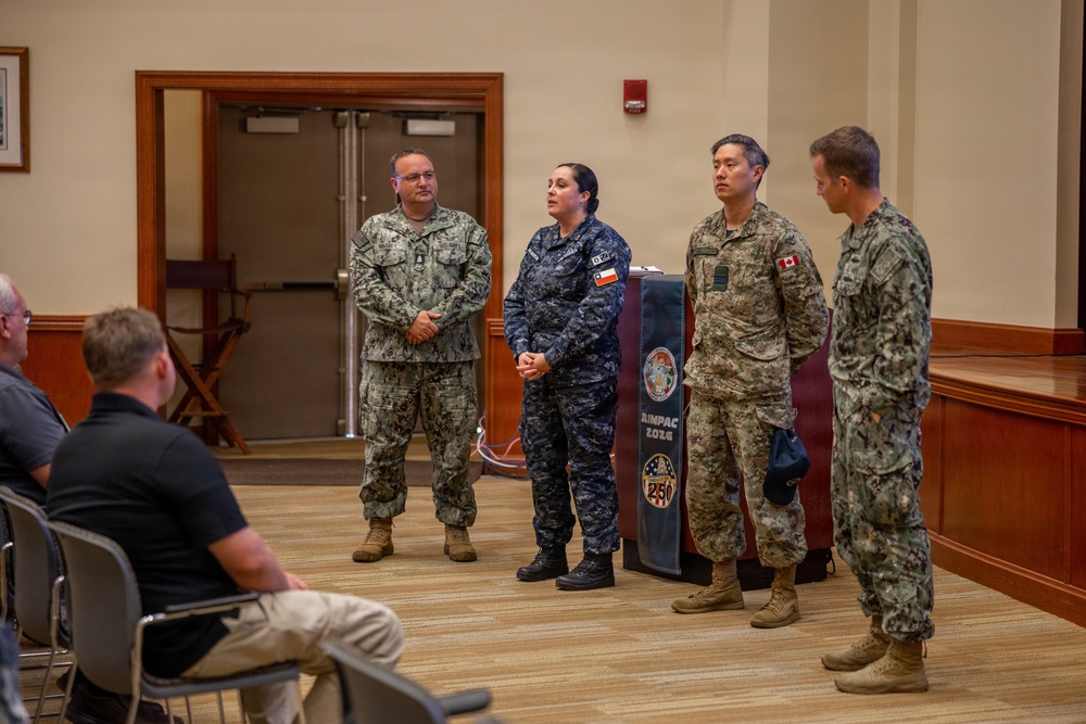 Multinational service members attend RIMPAC logistics workshop
