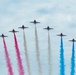 The Royal Air Force Red Arrows Fly Over Baltimore