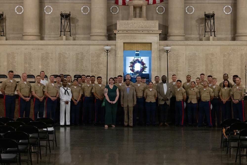 Fleet Week Baltimore wreath-laying ceremony