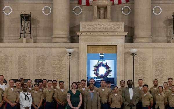Fleet Week Baltimore wreath-laying ceremony
