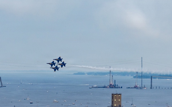 The Blue Angels Fly Over Baltimore