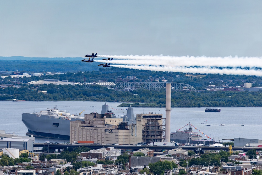 The Blue Angels Fly Over Baltimore