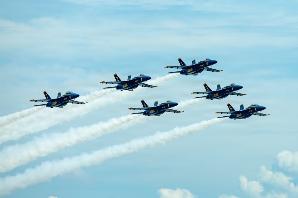 The Blue Angels Fly Over Baltimore