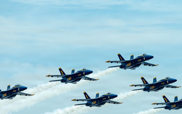 The Blue Angels Fly Over Baltimore