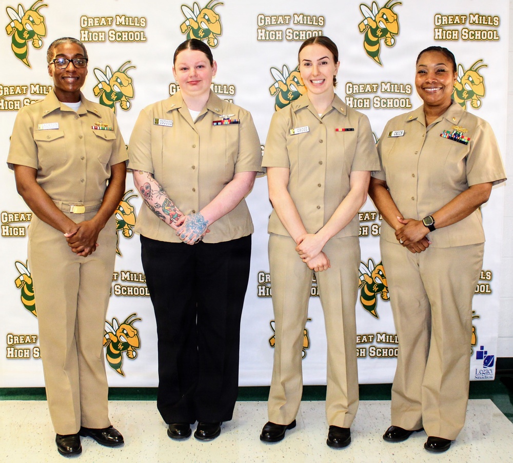 NMRTC Patuxent River Leaders Mentor Students at Great Mills High School