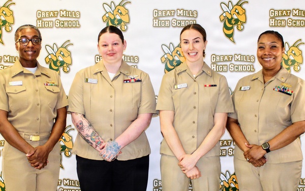NMRTC Patuxent River Leaders Mentor Students at Great Mills High School