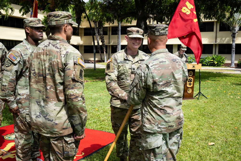 94th Army Air and Missile Defense Command's Headquarters and Headquarters Battery Change of Command Ceremony