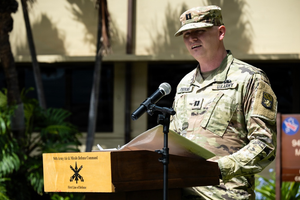 94th Army Air and Missile Defense Command's Headquarters and Headquarters Battery Change of Command Ceremony