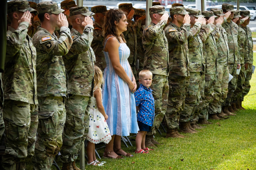 94th Army Air and Missile Defense Command's Headquarters and Headquarters Battery Change of Command Ceremony