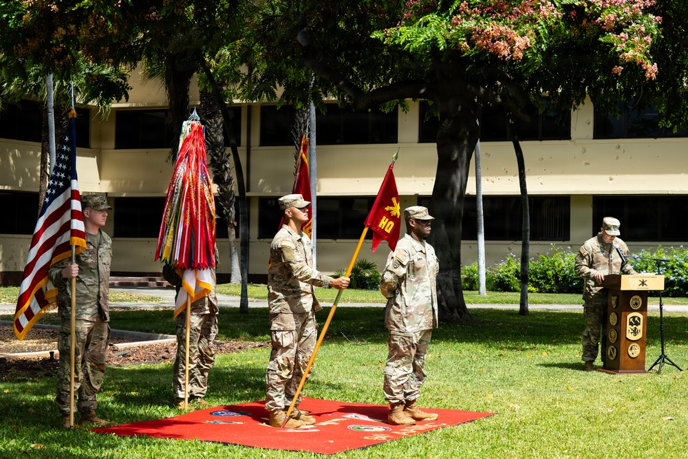 94th Army Air and Missile Defense Command's Headquarters and Headquarters Battery Change of Command Ceremony