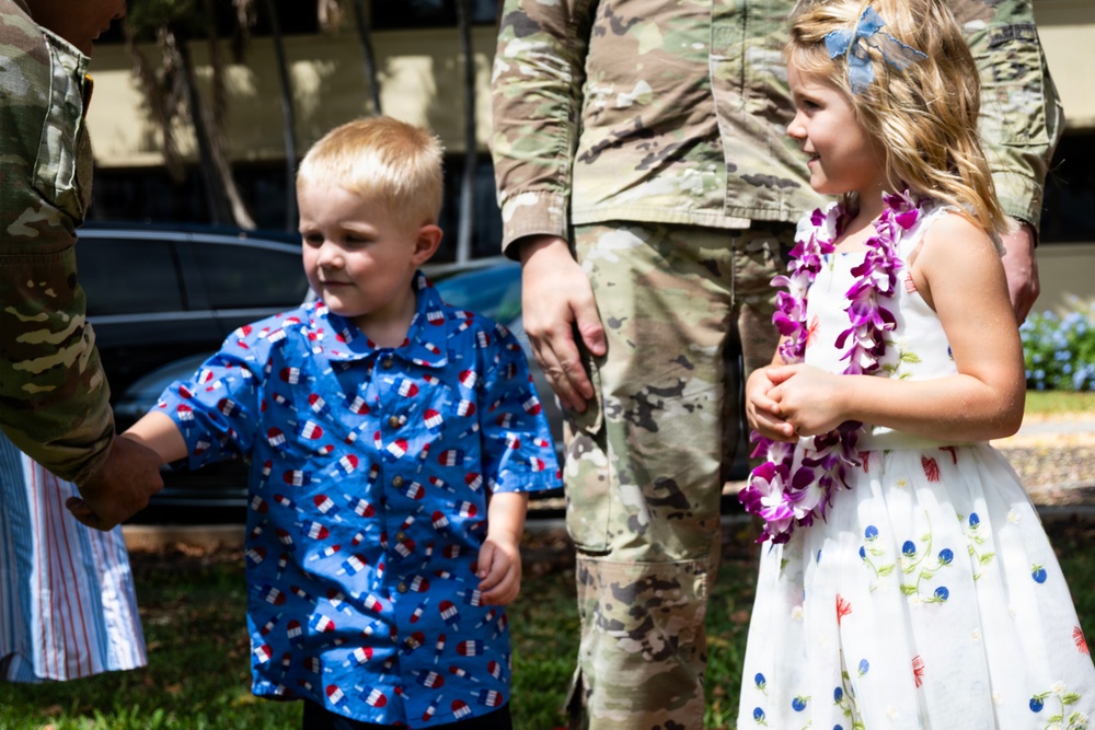 94th Army Air and Missile Defense Command's Headquarters and Headquarters Battery Change of Command Ceremony
