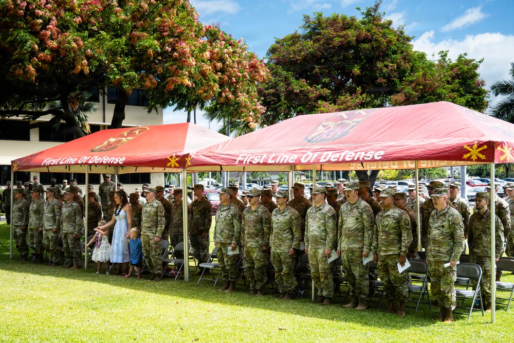 94th Army Air and Missile Defense Command's Headquarters and Headquarters Battery Change of Command Ceremony