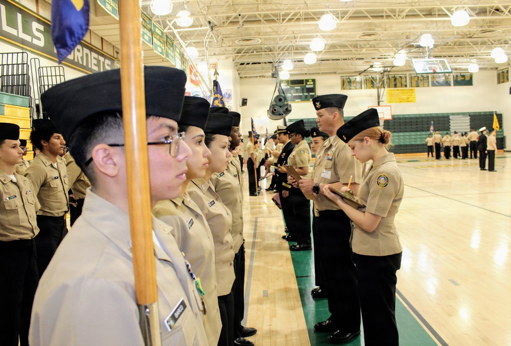 Precision and Pride: Navy Hospital Corpsman Reviews Great Mills Cadets