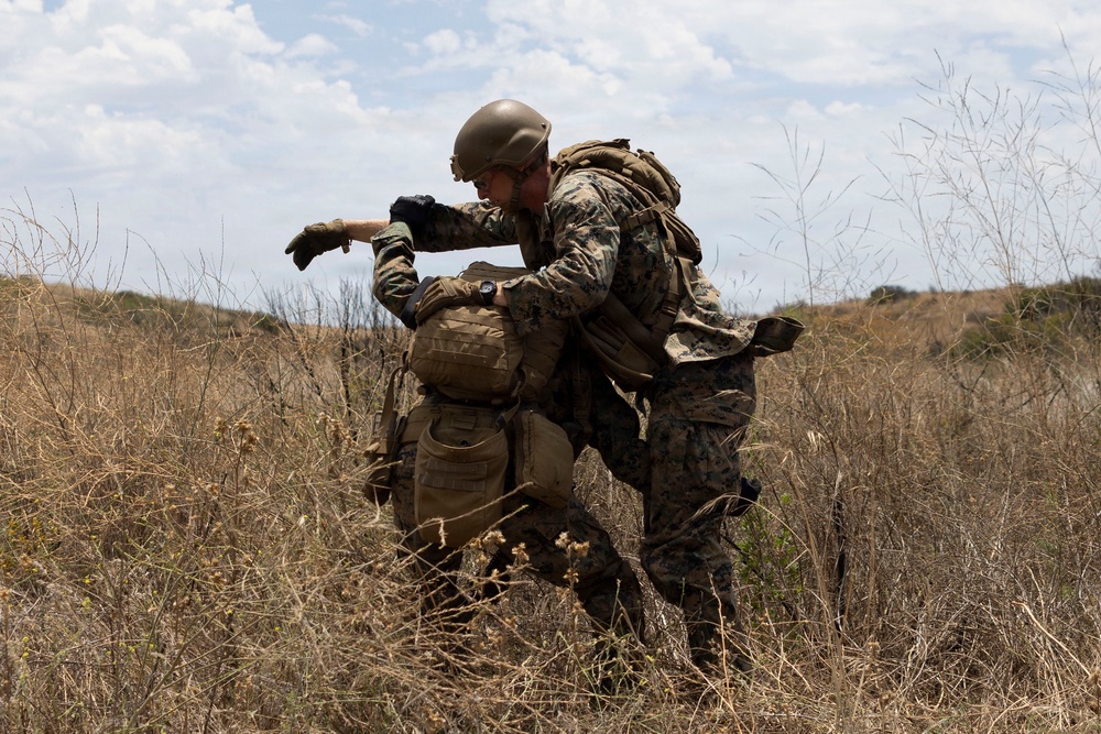 U.S. Marines with 3d Assault Amphibian Battalion conduct PEX