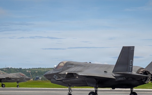 VMFA-242 flies out of Andersen Air Force Base during Valiant Shield 2026