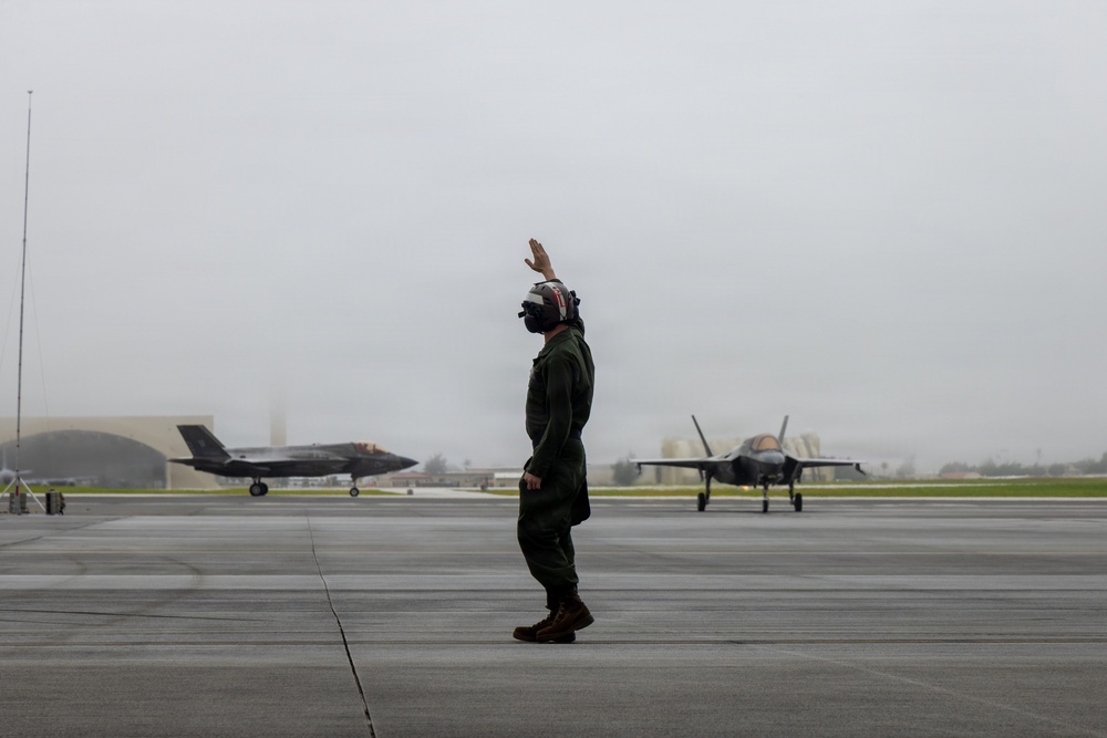 VMFA-242 flies out of Andersen Air Force Base during Valiant Shield 2026