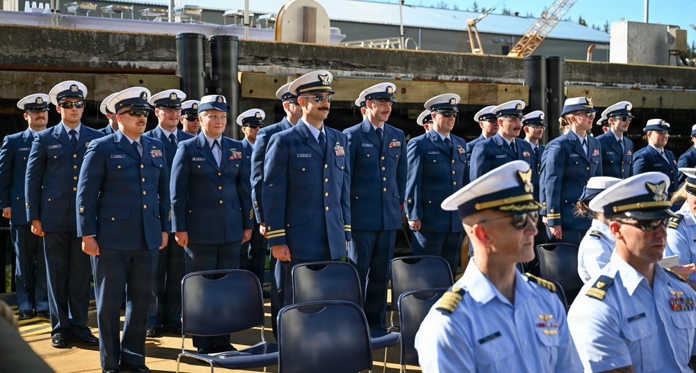 Coast Guard Cutter Cypress holds change of command ceremony