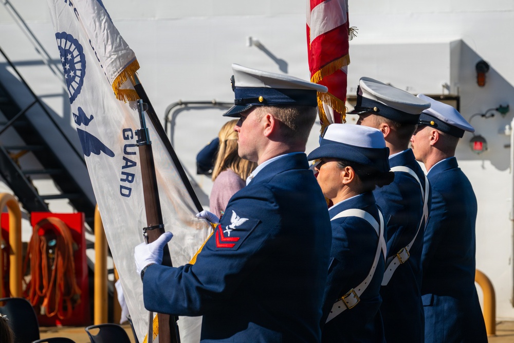 Coast Guard Cutter Cypress holds change of command ceremony