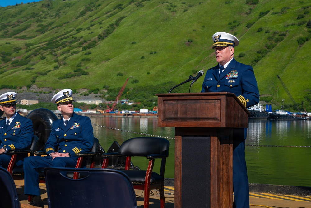 Coast Guard Cutter Cypress holds change of command ceremony