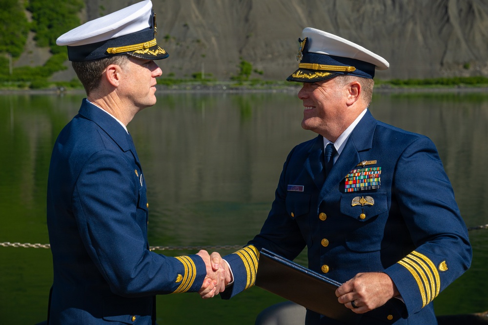 Coast Guard Cutter Cypress holds change of command ceremony
