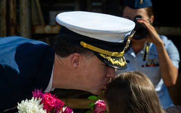 Coast Guard Cutter Cypress holds change of command ceremony