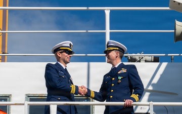 Coast Guard Cutter Cypress holds change of command ceremony