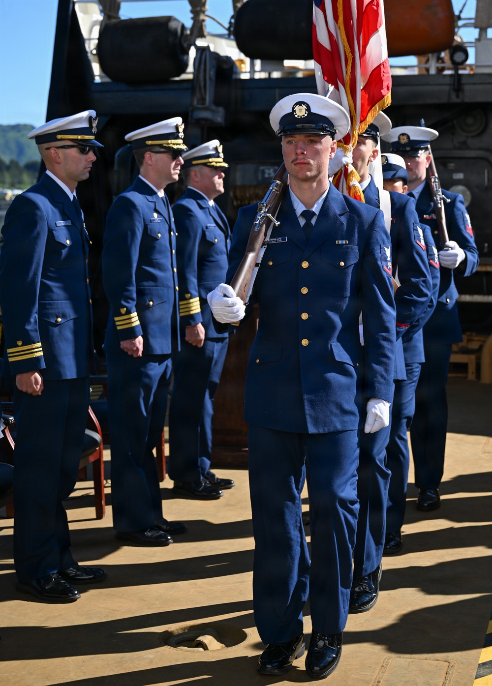 Coast Guard Cutter Cypress holds change of command ceremony