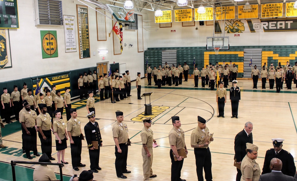 Ready to Inspect: Navy Leaders Muster for NJROTC Annual Inspection