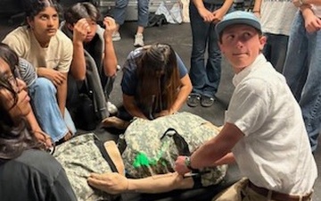 Camp Parks, RTS MED, Hosts Dublin High Students for Hands-On Look at Army Medical Careers