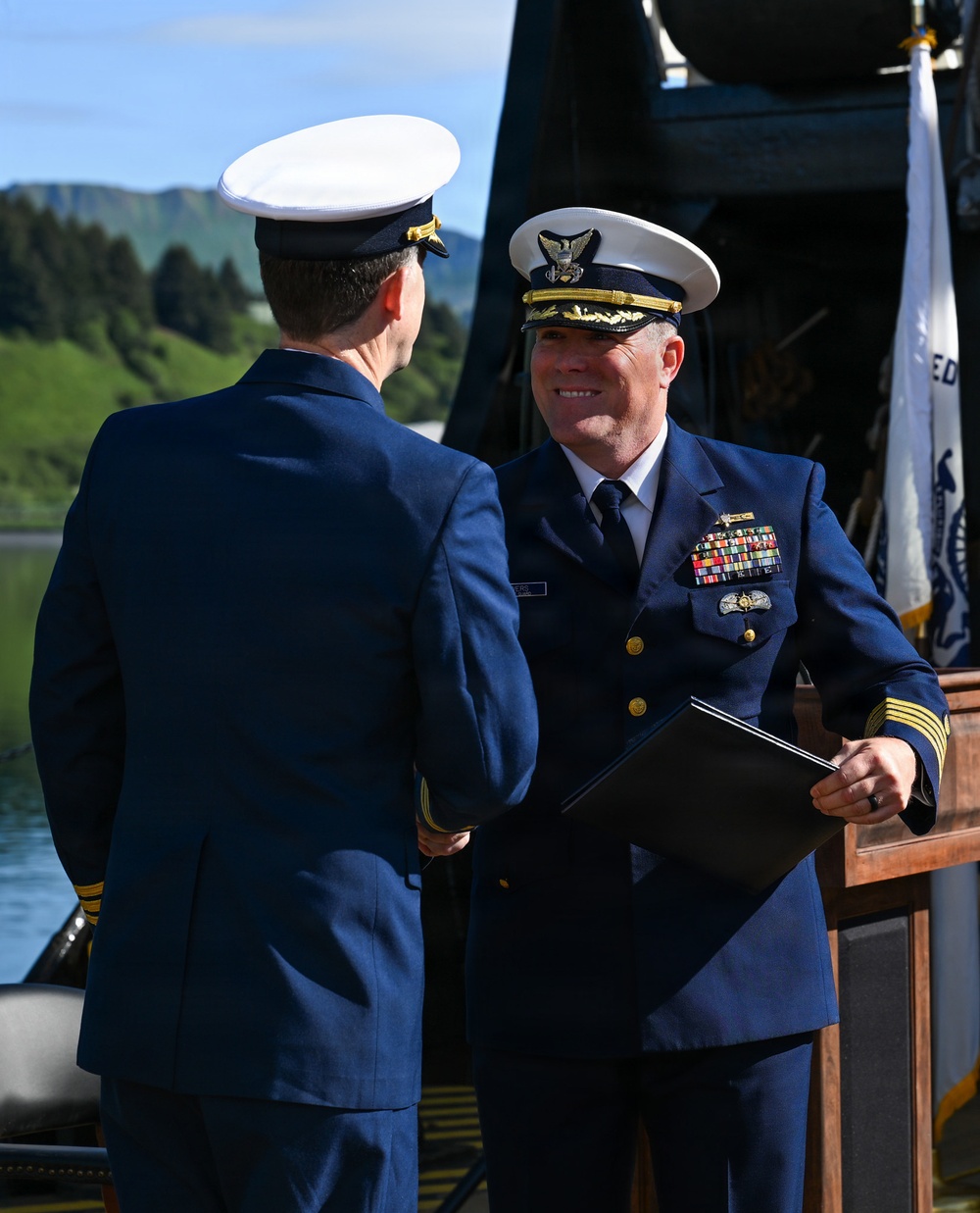 Coast Guard Cutter Cypress holds change of command ceremony