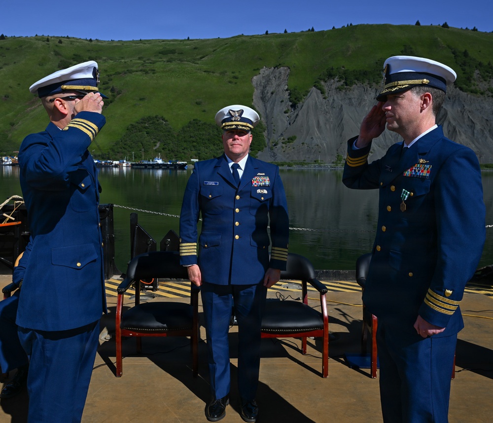 Coast Guard Cutter Cypress holds change of command ceremony