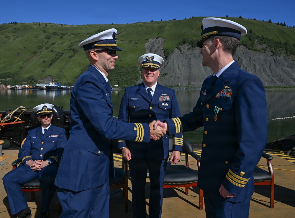 Coast Guard Cutter Cypress holds change of command ceremony