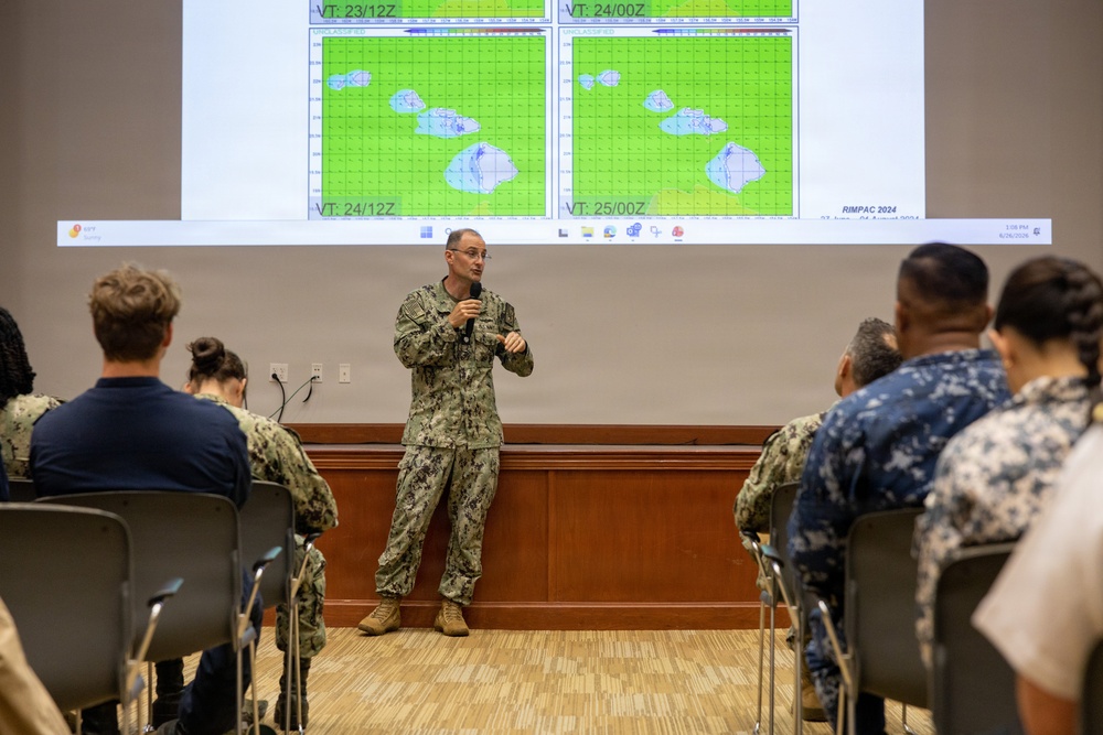 Service members attend RIMPAC meteorology, oceanography workshop