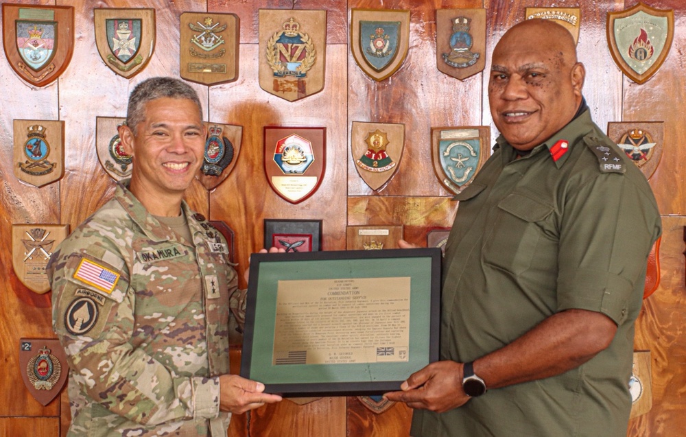 Third Battalion Fiji Infantry Regiment US Army XIV Corps Unit Citation