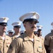 U.S. Marines and Sailors man the rails aboard the USS Arlington (LPD-24)