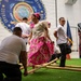 Service members attend reception onboard Philippine Coast Guard Ship BRP Gabriele Siland during RIMPAC