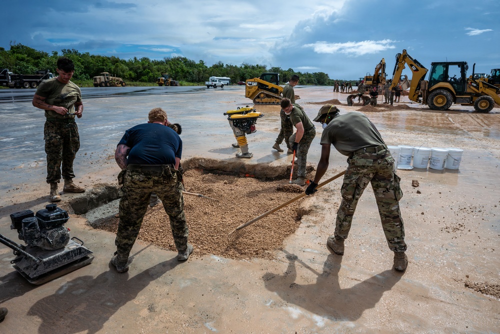 CAF, US Joint Forces conduct airfield damage repair for VS26