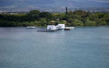 U.S. Marines, Sailors man the rails at Joint Base Pearl Harbor-Hickam