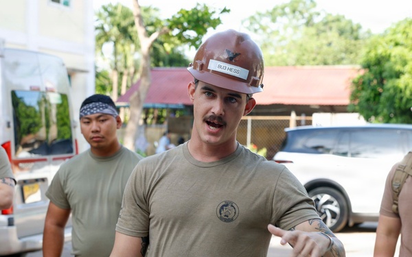 Pacific Partnership 2026 Engineering Team Conduct Renovations at Le Ninh Medical Center in Quang Tri, Vietnam
