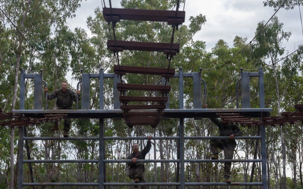 MRF-D Marines, Sailors, ADF soldiers hold Navy Corpsman Birthday obstacle course, cake-cutting ceremony