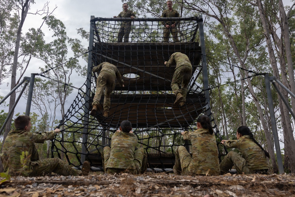 MRF-D Marines, Sailors, ADF soldiers hold Navy Corpsman Birthday obstacle course, cake-cutting ceremony