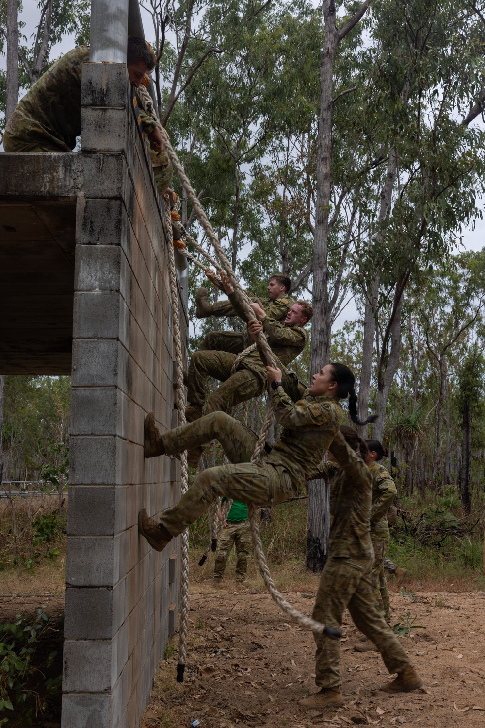 MRF-D Marines, Sailors, ADF soldiers hold Navy Corpsman Birthday obstacle course, cake-cutting ceremony