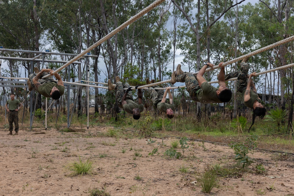 MRF-D Marines, Sailors, ADF soldiers hold Navy Corpsman Birthday obstacle course, cake-cutting ceremony