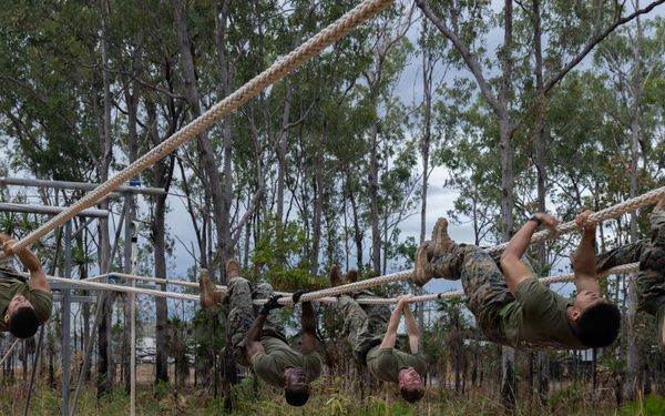 MRF-D Marines, Sailors, ADF soldiers hold Navy Corpsman Birthday obstacle course, cake-cutting ceremony