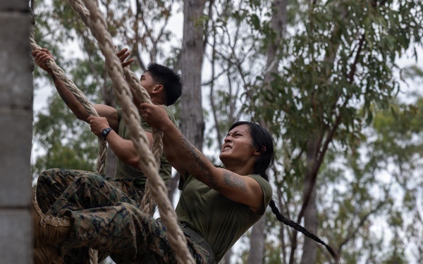 MRF-D Marines, Sailors, ADF soldiers hold Navy Corpsman Birthday obstacle course, cake-cutting ceremony